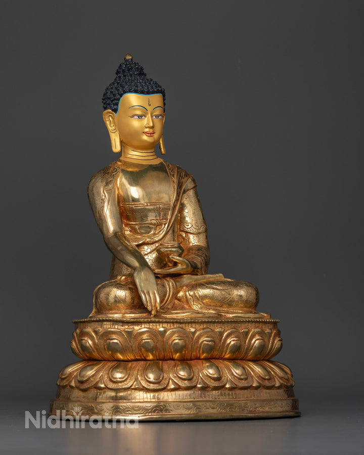 Traditionally Sculpted Shakyamuni Buddha Statue