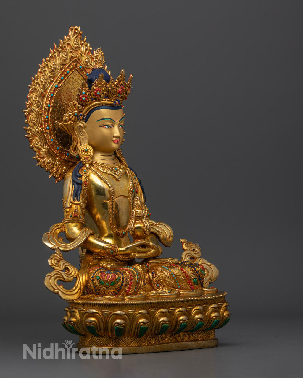 Amitayus Buddha mantra Statue