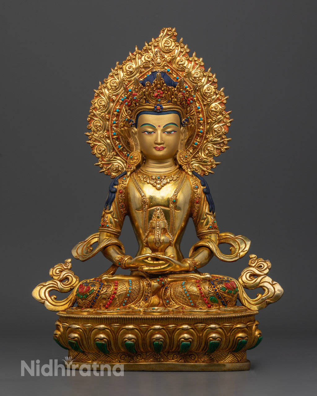 Amitayus Buddha mantra Statue