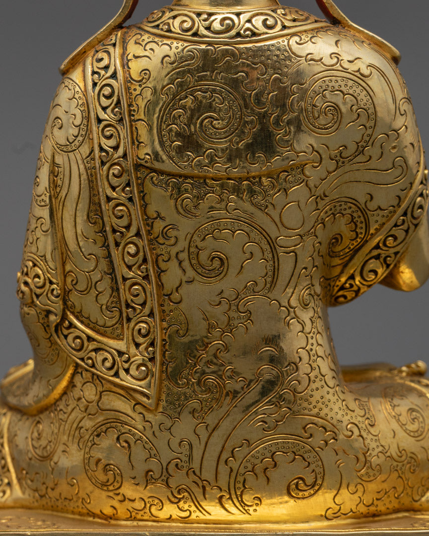 12" Guru Tsokye Dorje Set | 24K Gold Fire-Gilded Sculpture Collection