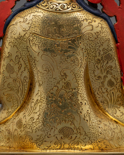 12" Guru Tsokye Dorje Set | 24K Gold Fire-Gilded Sculpture Collection