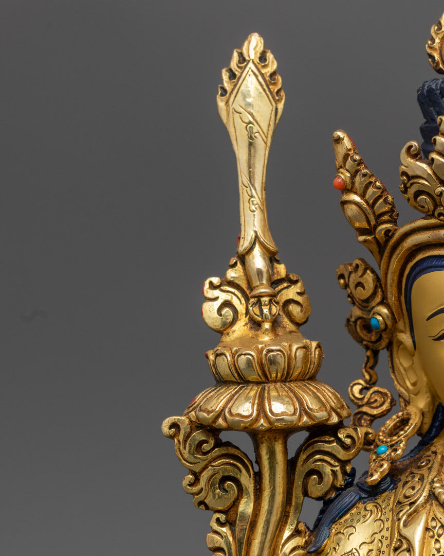 12" Guru Tsokye Dorje Set | 24K Gold Fire-Gilded Sculpture Collection