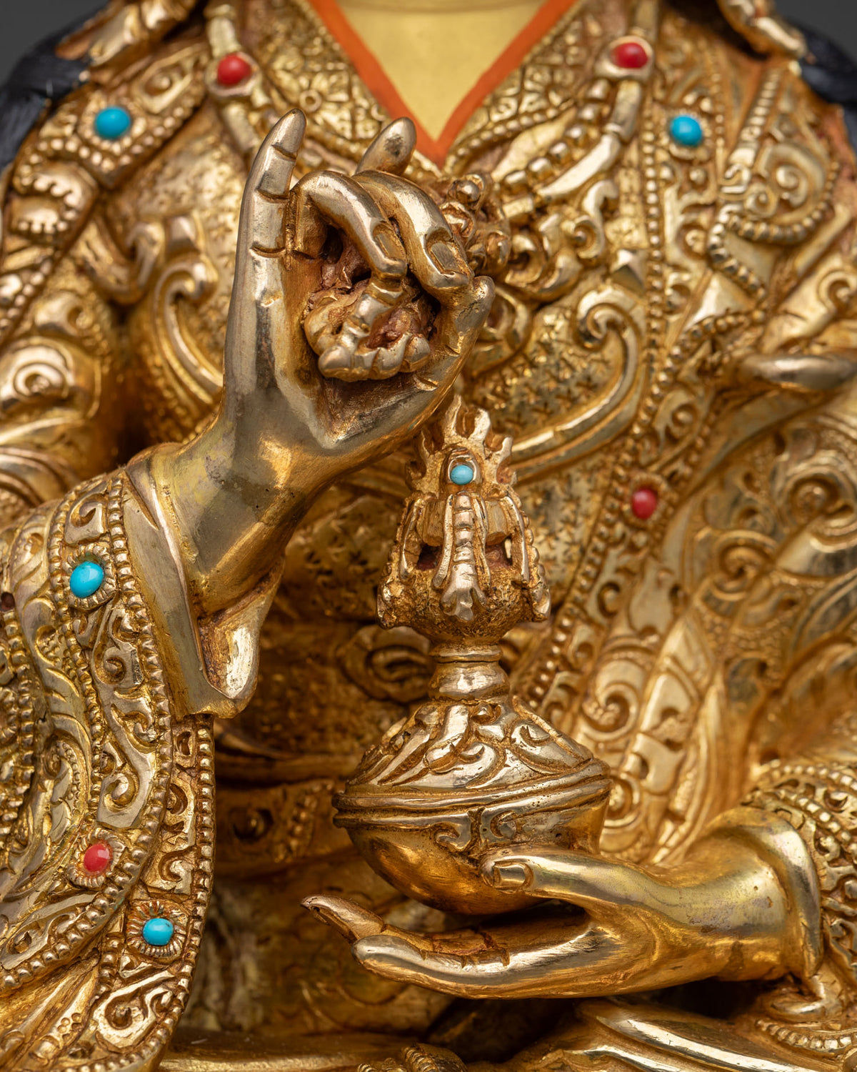 Premium Tsokye Dorje Statue | Lake-Born Vajra Figurine for Altar Decor