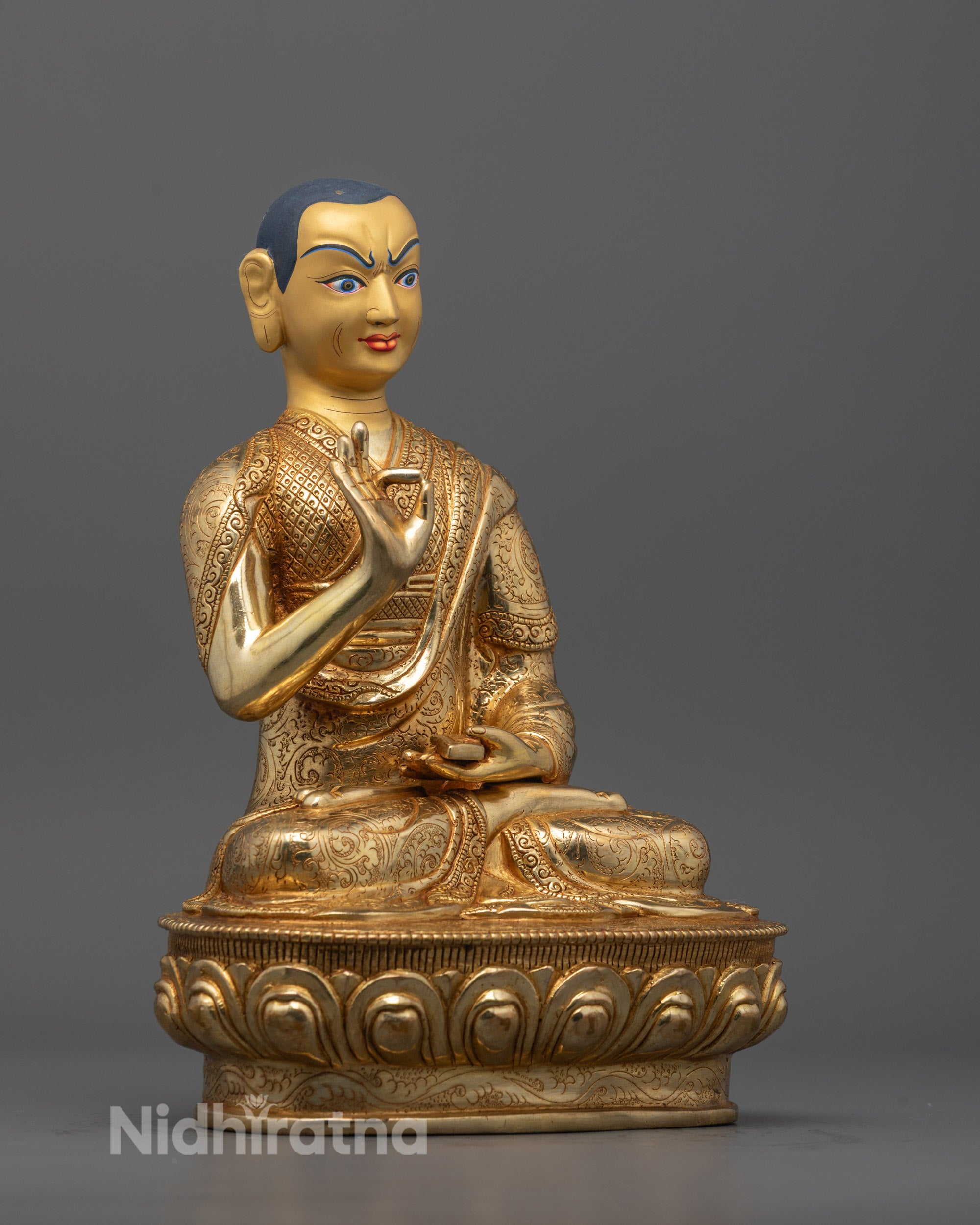 Je Tsongkhapa with Gyaltsab and Khedrup Statues