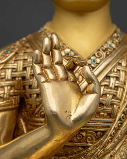 Lama Tsongkhapa & Disciples Statue Set - Guidance for Your Meditation
