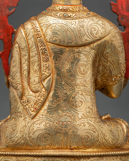 Tsongkhapa Buddhist Altar Statue Set | Traditional Nepalese Art