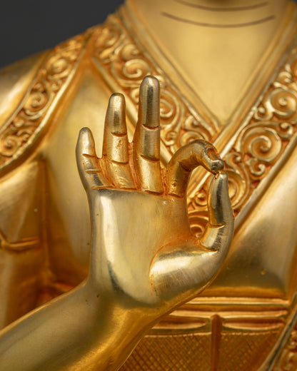 Je Tsongkhapa & Disciples Statue Set | Exclusive Buddhist Sculptures