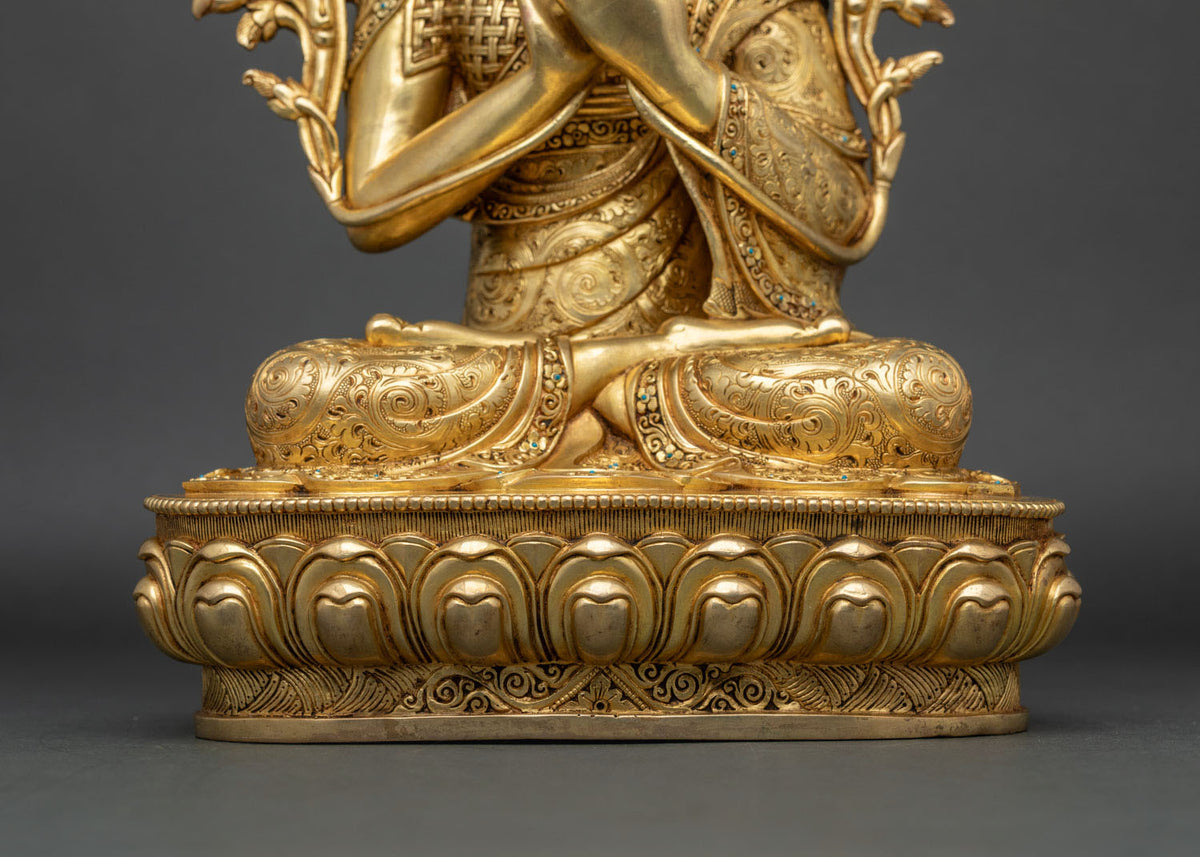 Lama Tsongkhapa & Disciples Statue Set - Guidance for Your Meditation