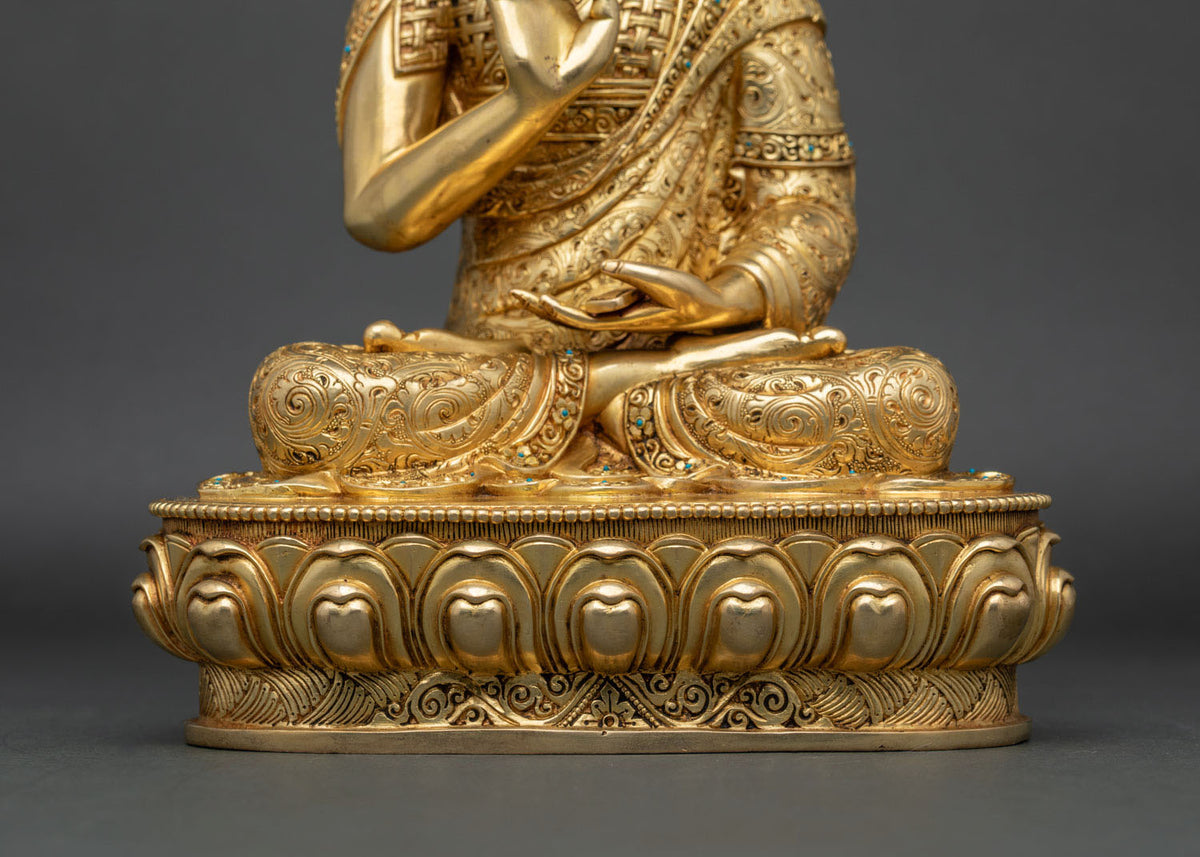 Lama Tsongkhapa & Disciples Statue Set - Guidance for Your Meditation