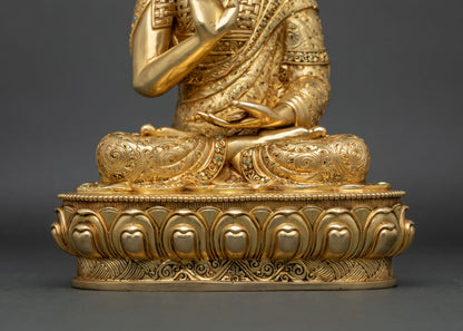 Lama Tsongkhapa & Disciples Statue Set - Guidance for Your Meditation