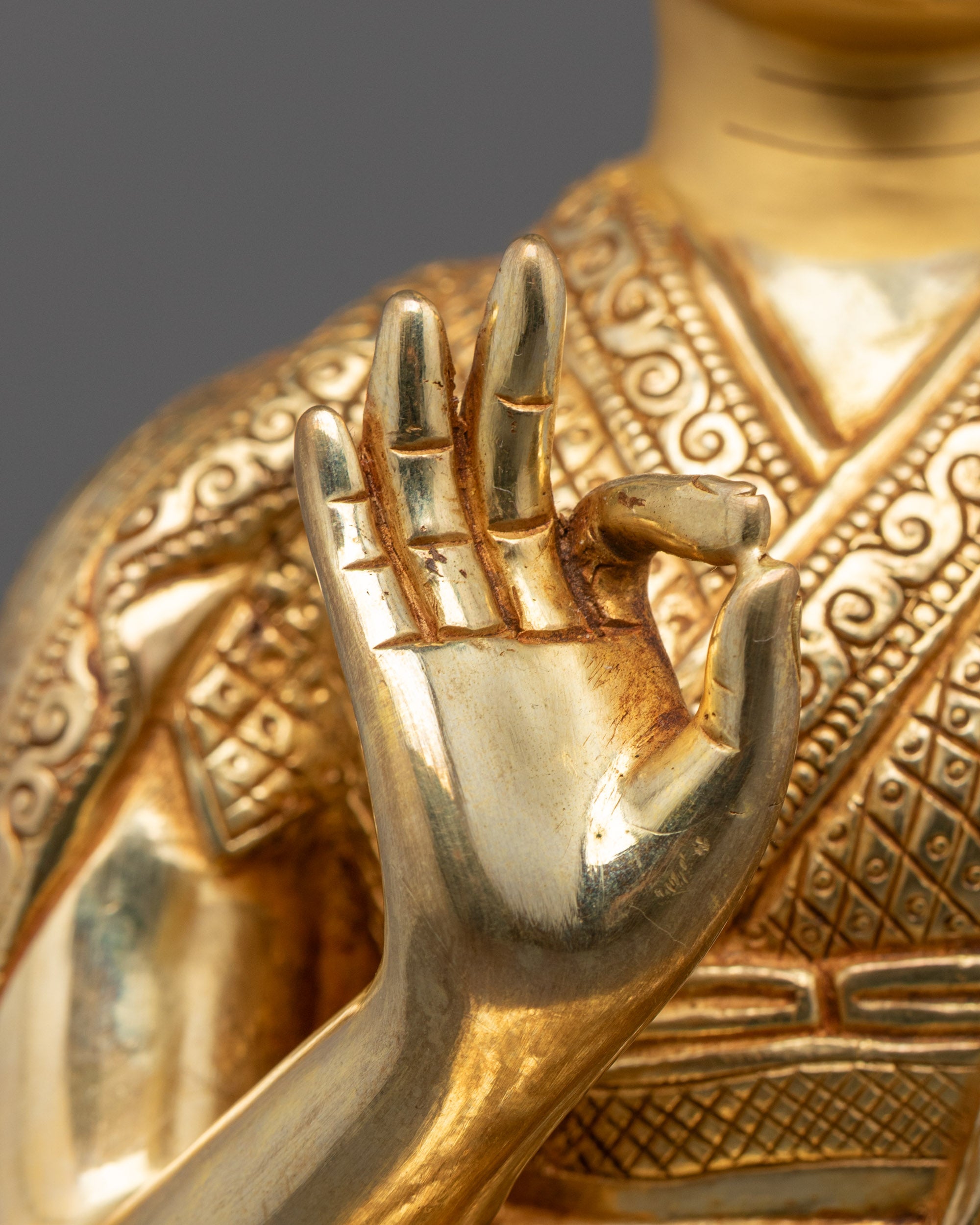Je Tsongkhapa with Gyaltsab and Khedrup Statues