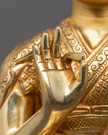 Je Tsongkhapa with Gyaltsab and Khedrup Statues