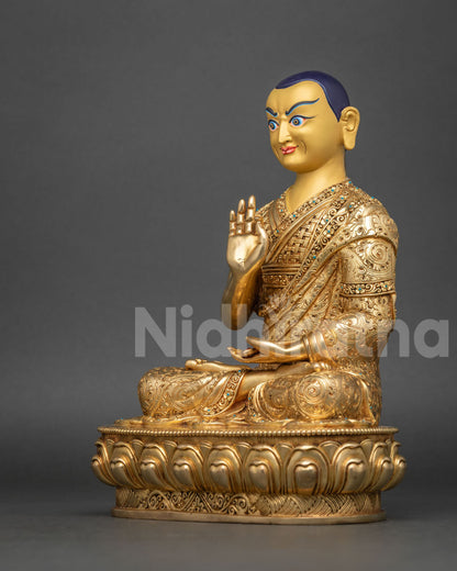 Lama Tsongkhapa & Disciples Statue Set - Guidance for Your Meditation
