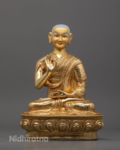 Je Tsongkhapa with Gyaltsab and Khedrup Statues