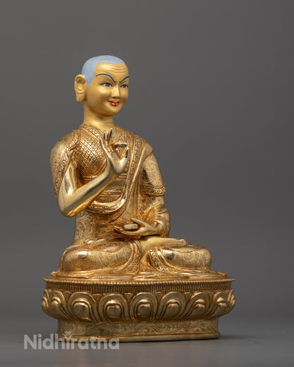 Je Tsongkhapa with Gyaltsab and Khedrup Statues