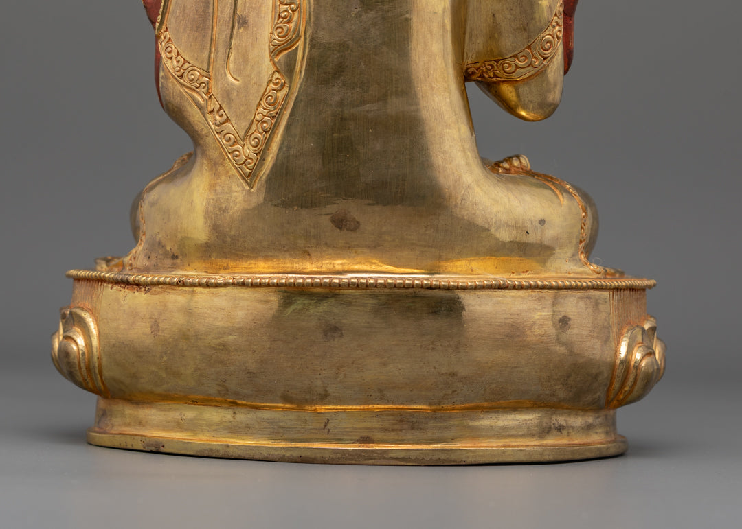 Guru Tsongkhapa with Disciples Statues