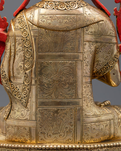 Handcrafted Tsongkhapa Set Statues | Himalayan Buddhist Art