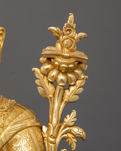 Handcrafted Tsongkhapa Statue Set | Spiritual Statues for Worshiping