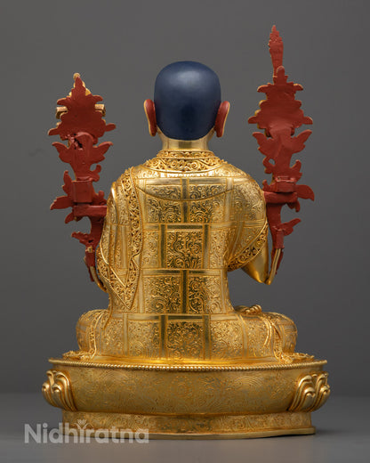 Handcrafted Tsongkhapa Statue Set | Spiritual Statues for Worshiping