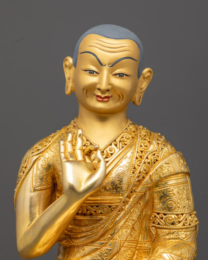 Handcrafted Tsongkhapa Statue Set | Spiritual Statues for Worshiping