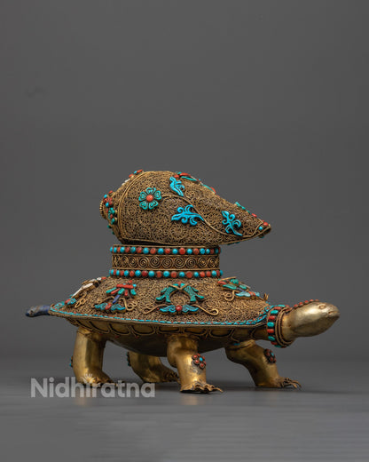 Turtle with Conch Shell | Buddhist Tradition