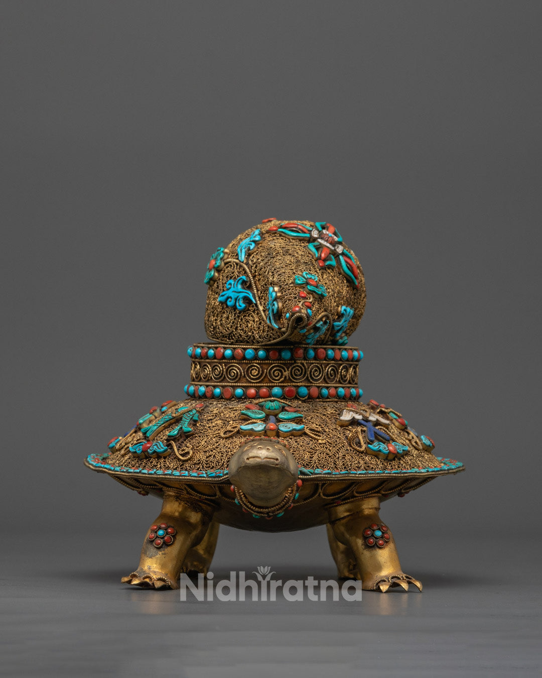 Turtle Shell Conk Turtle with Conch Shell | Buddhist Tradition β Nidhiratna
