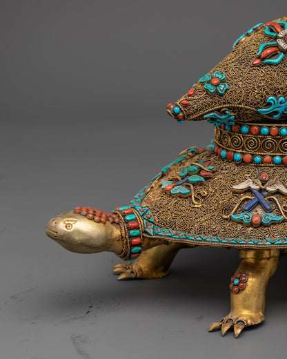 Turtle with Conch Shell | Buddhist Tradition