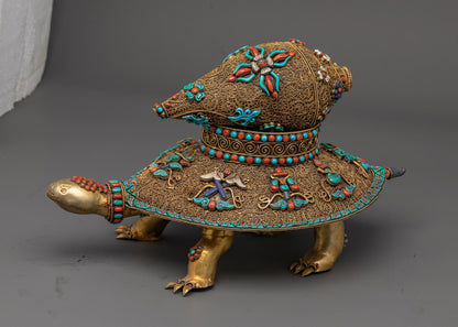 Turtle with Conch Shell | Buddhist Tradition