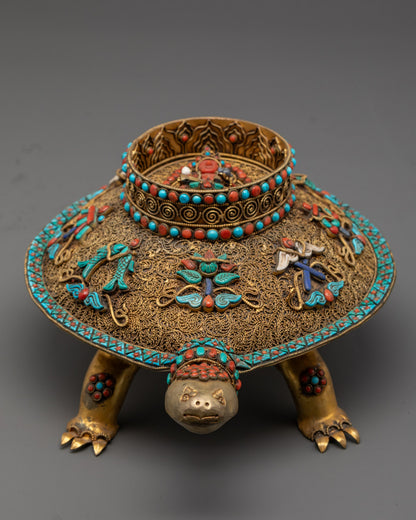 Turtle with Conch Shell | Buddhist Tradition