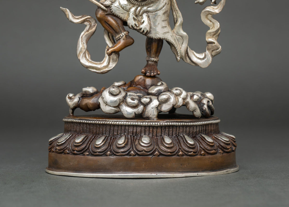 Handcrafted Ucchusma Statue | Chemically Oxidized Copper Sculpture