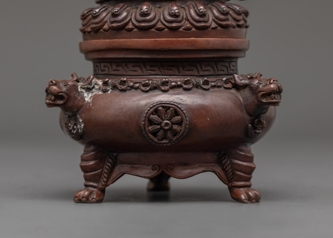 Handcrafted Oxidized Vajra Dhaka | Himalayan Sacred Art