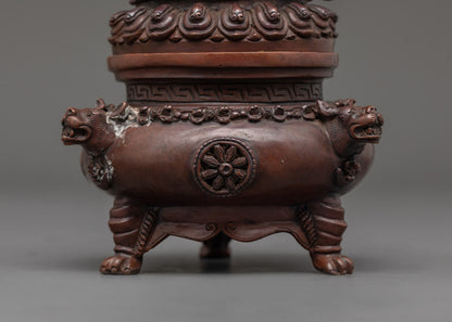 Handcrafted Oxidized Vajra Dhaka | Himalayan Sacred Art