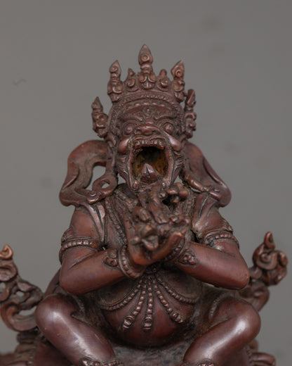 Traditional Himalayan lost wax method Vajra Dhaka representing indestructible truth and enlightenment.