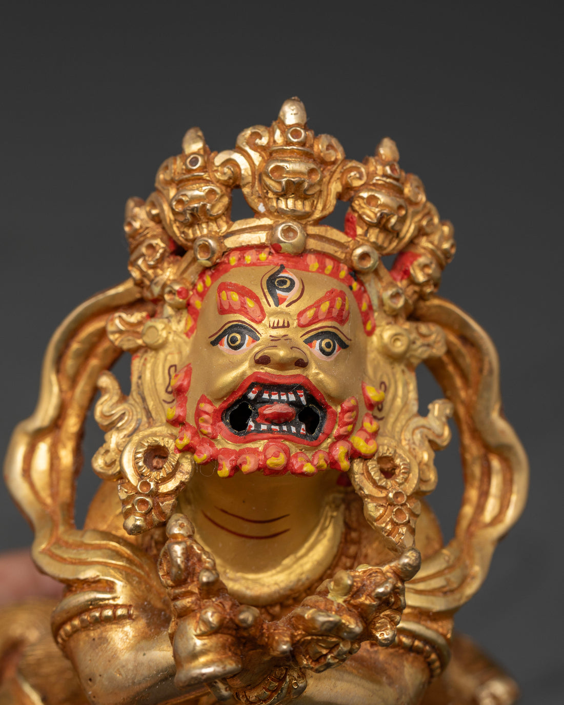 Wrathful Vajradhaka Sculpture: Symbol of Purification & Enlightenment