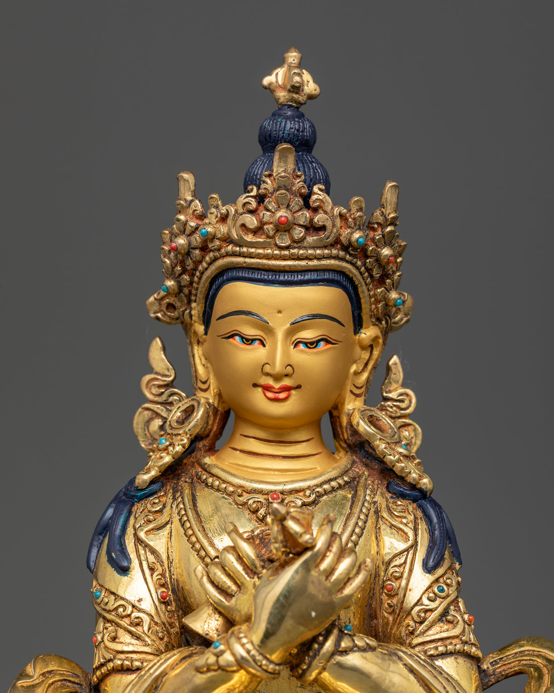 Lotus of Enlightenment: Vajradhara with a Luminous Gemstone Halo