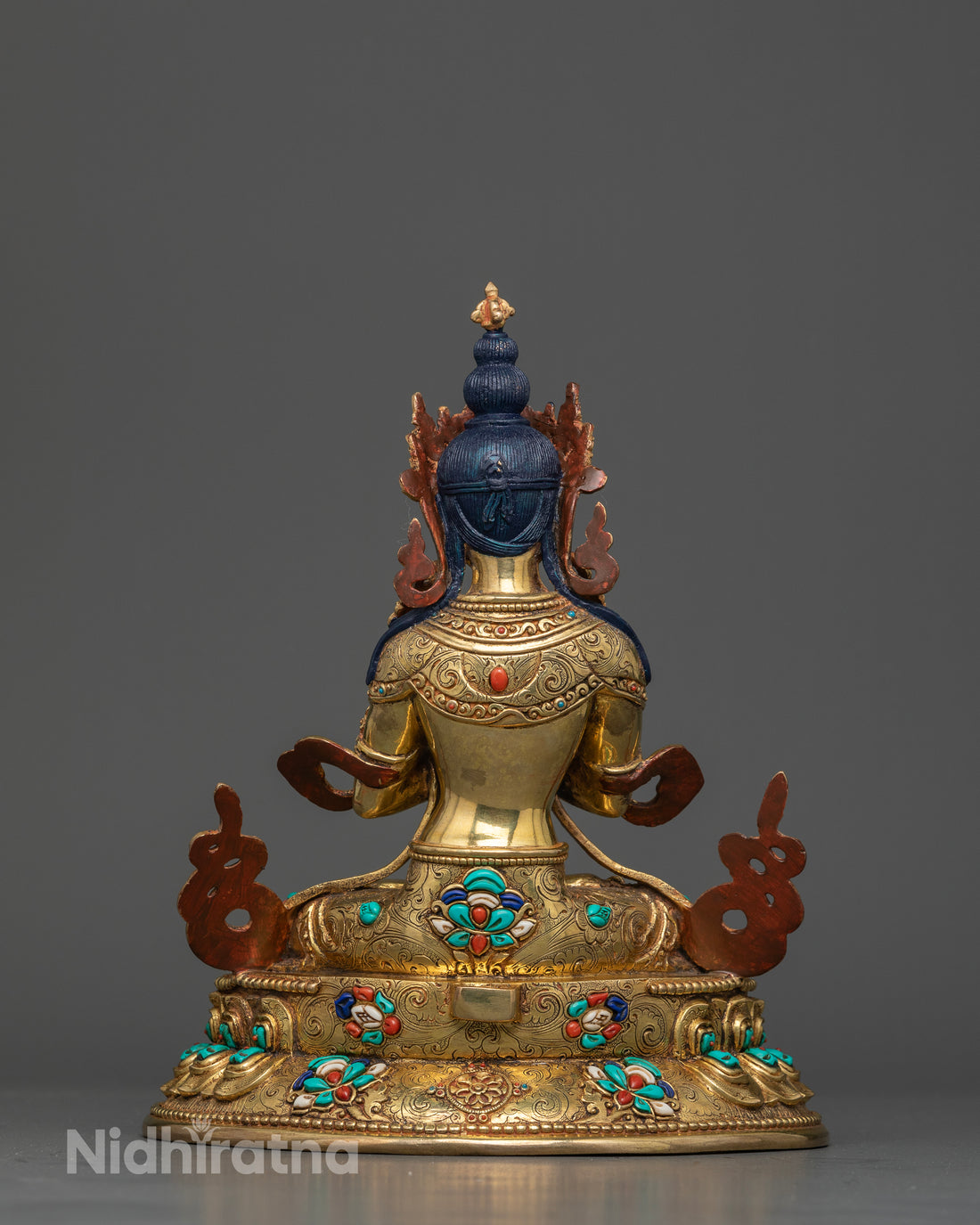 Lotus of Enlightenment: Vajradhara with a Luminous Gemstone Halo