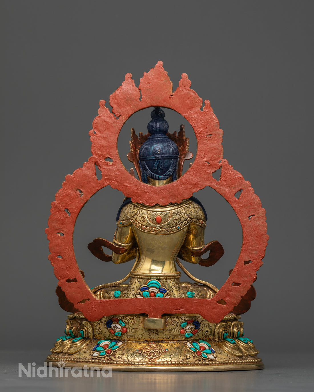 Lotus of Enlightenment: Vajradhara with a Luminous Gemstone Halo