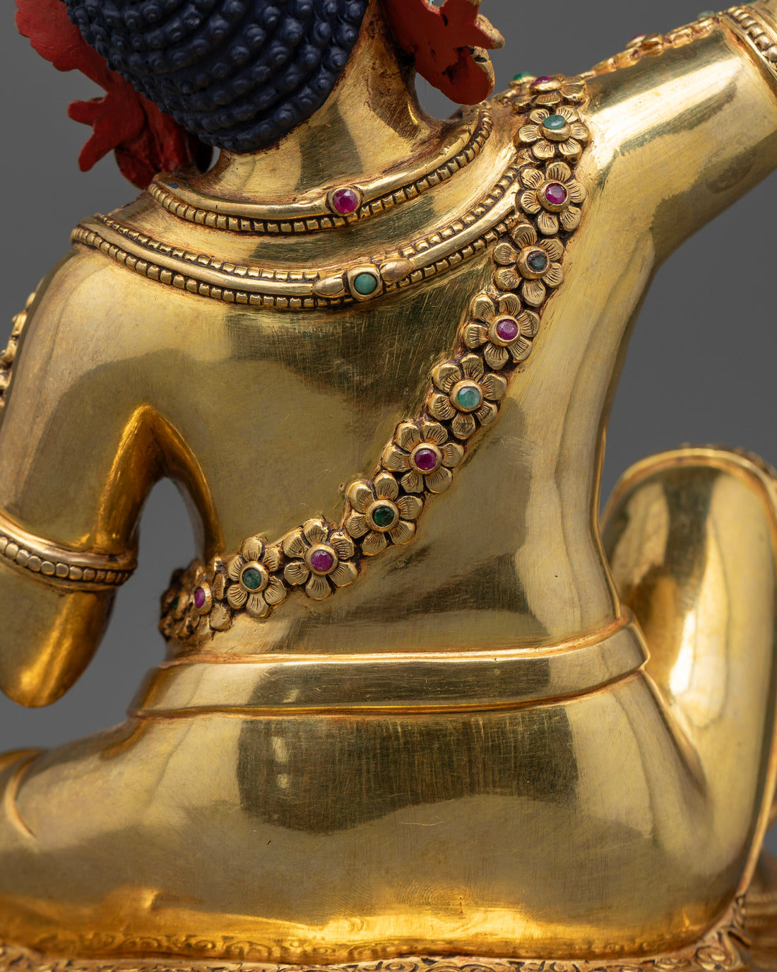 Gold-Gilded Virupa Statue : A Master of Tantric Teachings