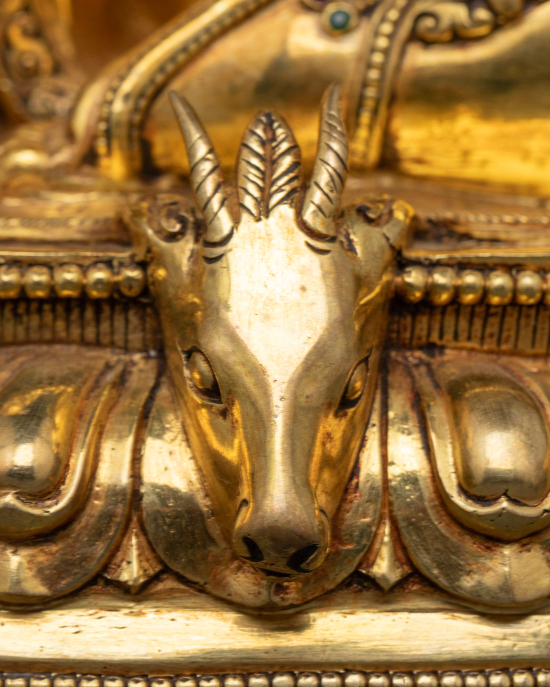 Gold-Gilded Virupa Statue : A Master of Tantric Teachings