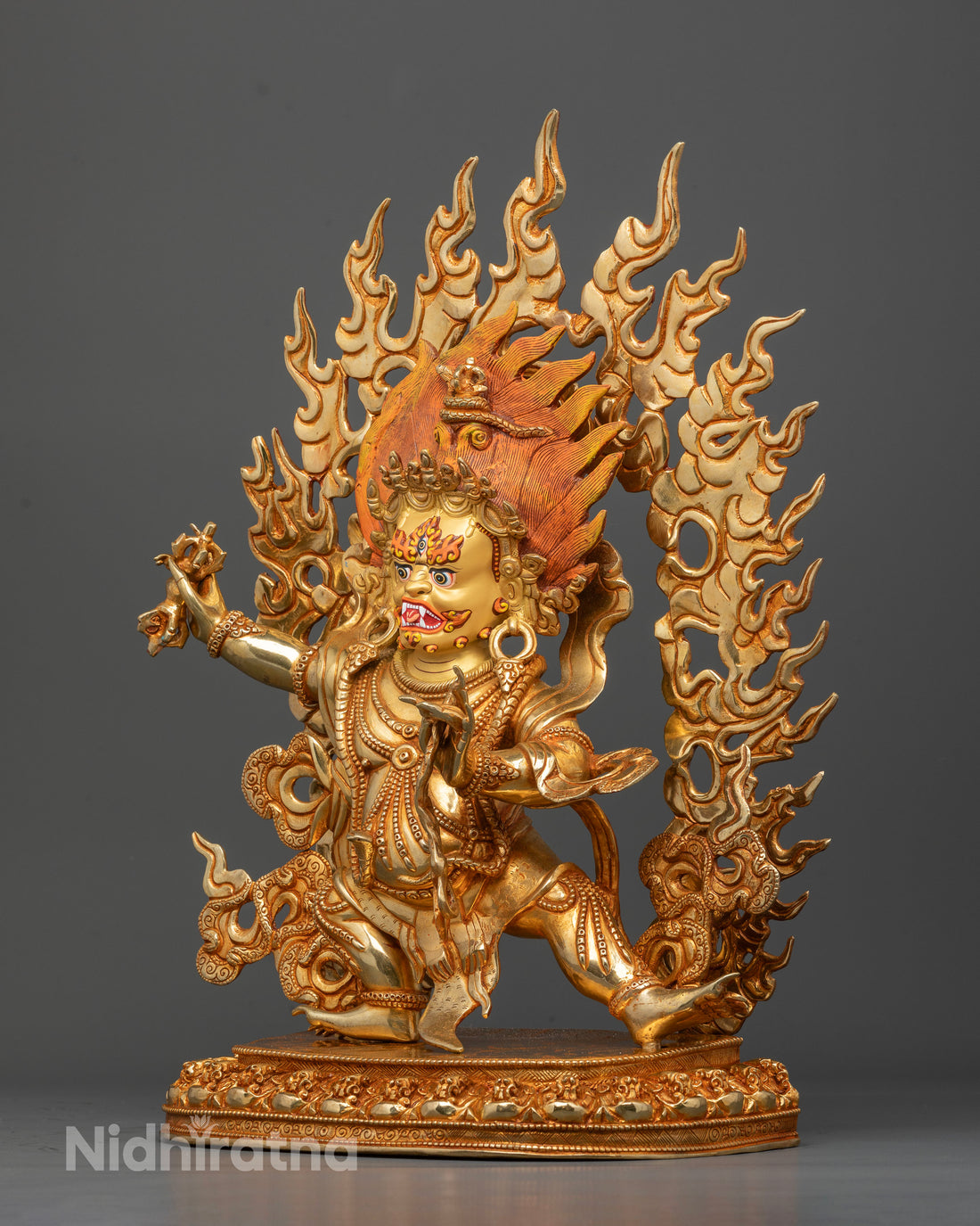 Buddhist Deity of Strength & Thunderbolt: Vajrapani Statue