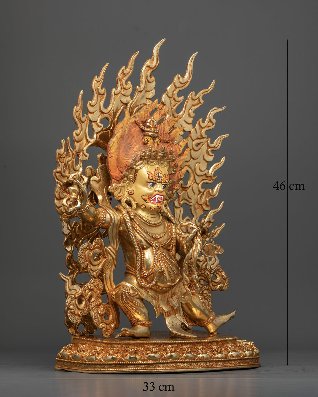 Buddhist Deity of Strength & Thunderbolt: Vajrapani Statue