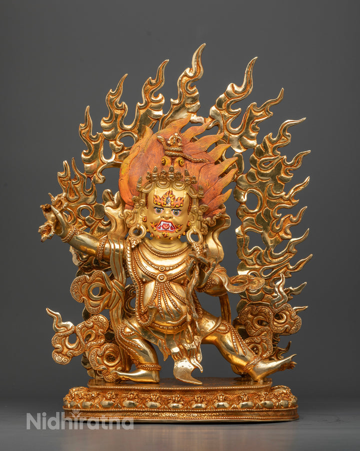 Buddhist Deity of Strength & Thunderbolt: Vajrapani Statue