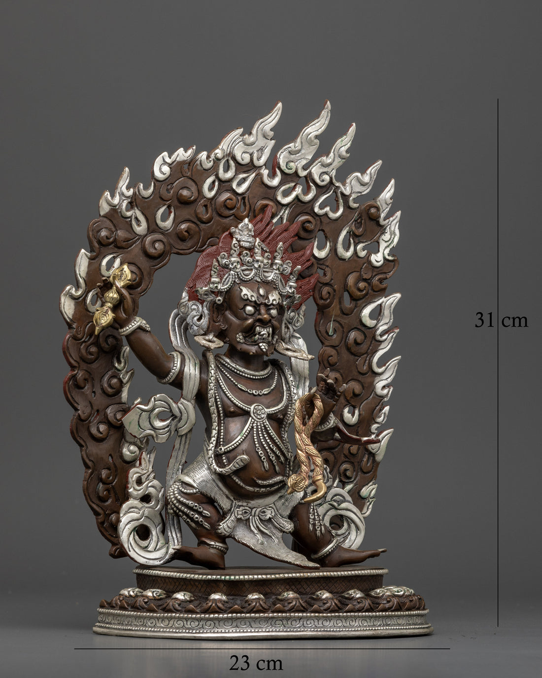 Elegant Oxidized Copper Vajrapani: The Perfect Spiritual Companion