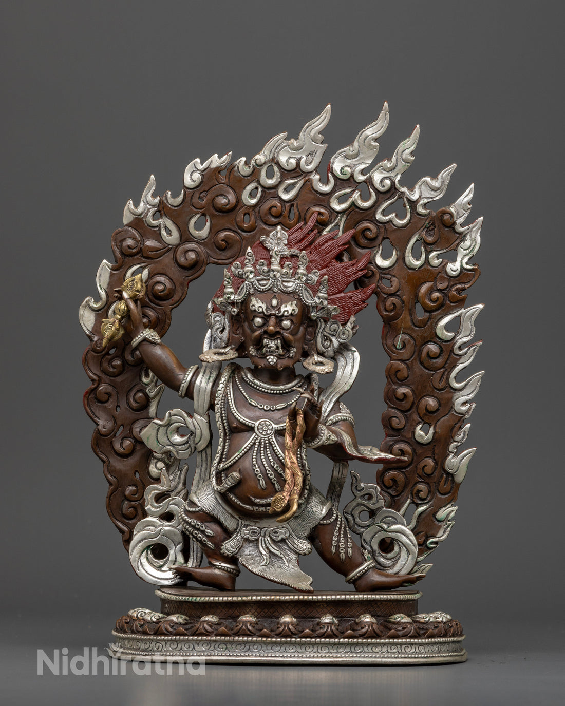 Elegant Oxidized Copper Vajrapani: The Perfect Spiritual Companion