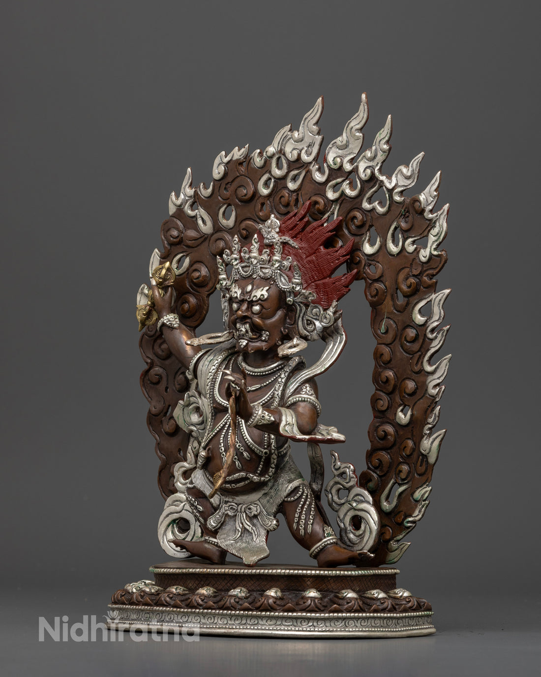 Elegant Oxidized Copper Vajrapani: The Perfect Spiritual Companion