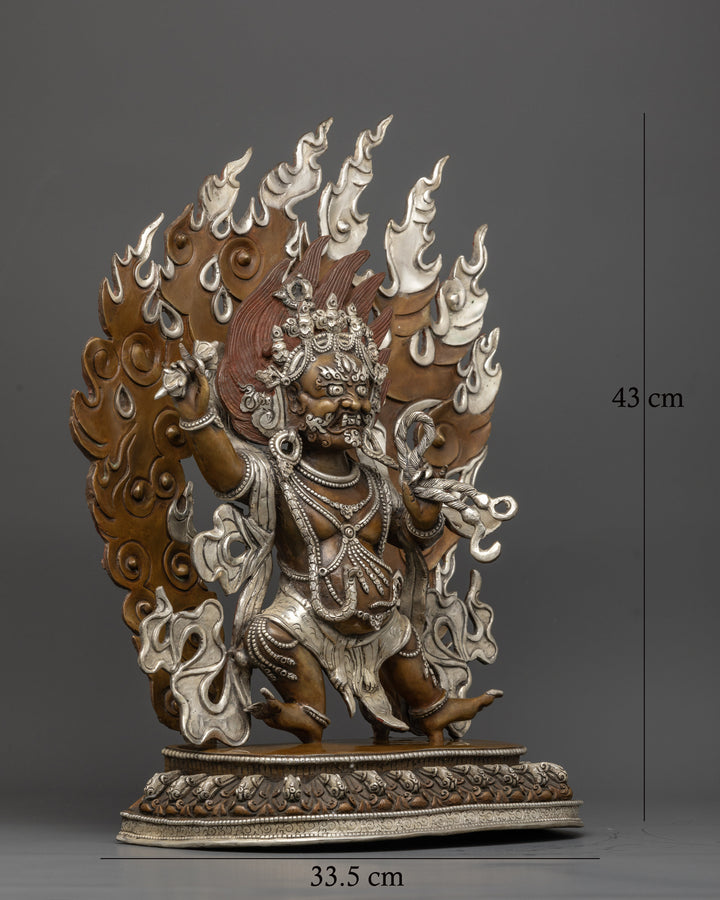 Wrathful Vajrapani Protector Statue