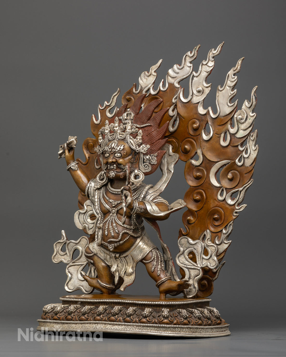 Wrathful Vajrapani Protector Statue