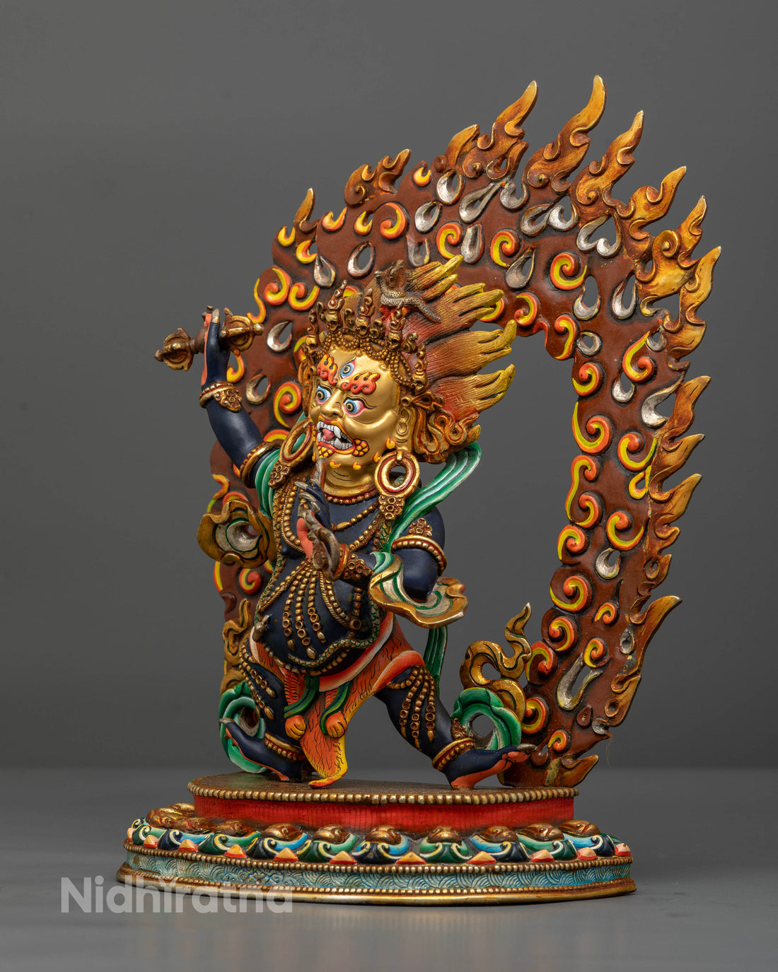 Handmade Vajrapani Sculpture for Spiritual Defense