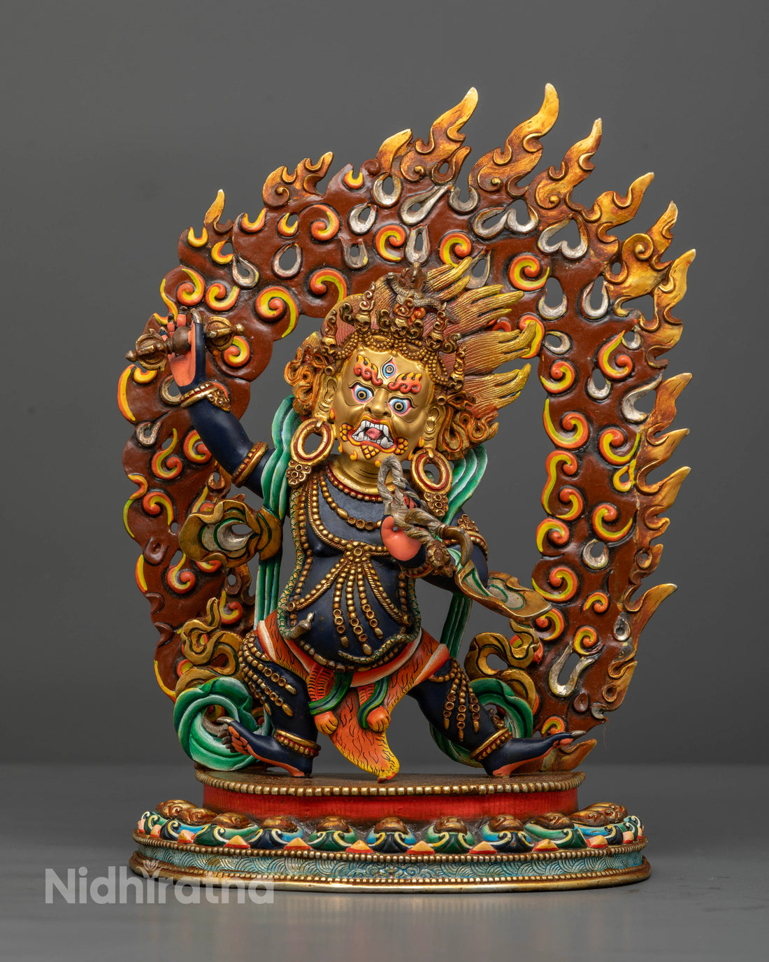 Handmade Vajrapani Sculpture for Spiritual Defense