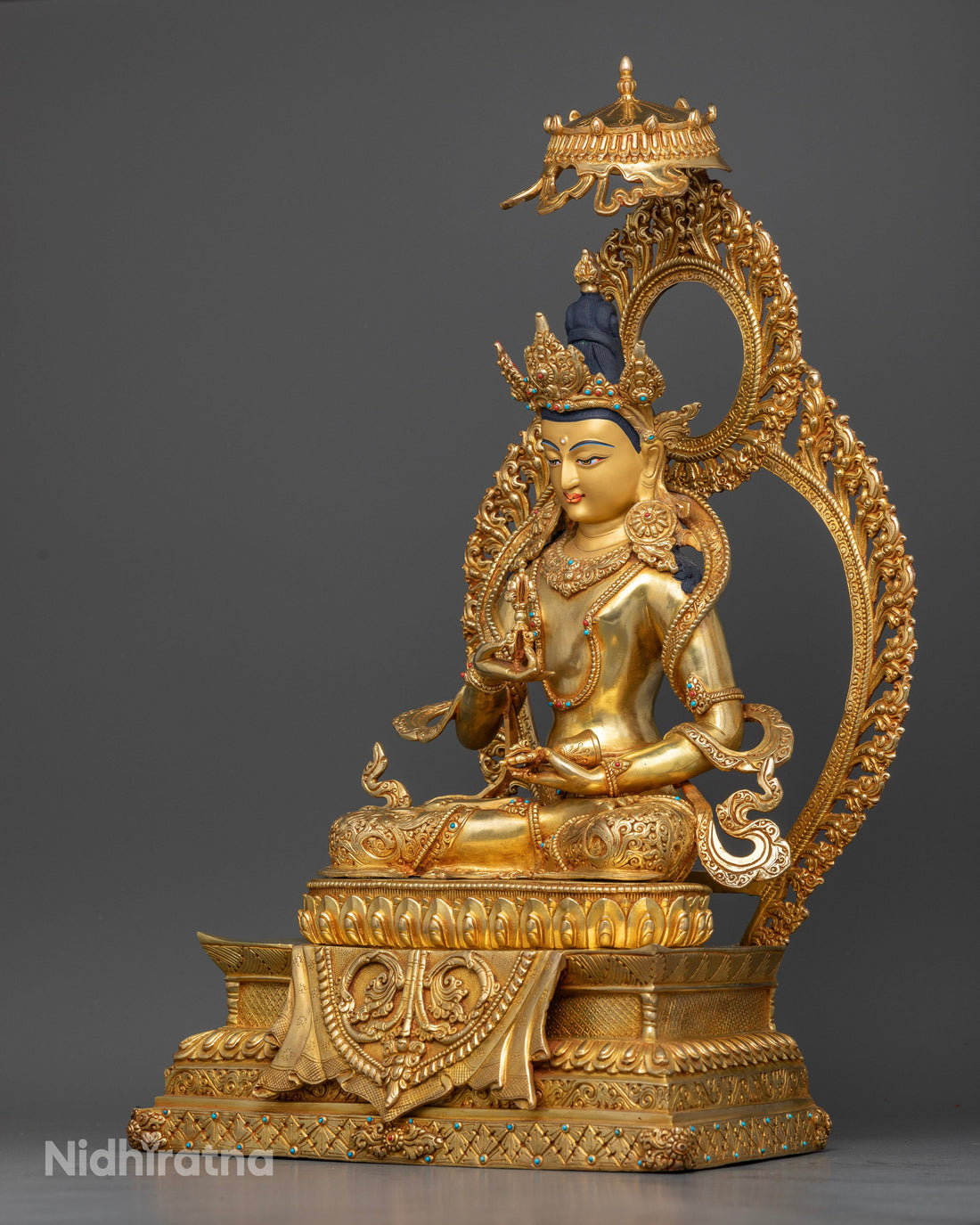 Vajrasattva in a Throne: Exquisite Symbol of Purification